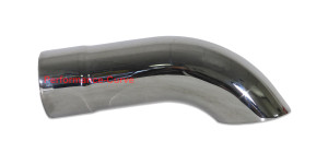 5" Chrome Exhaust Turndown Stack - Race / Diesel Applications 18" Long