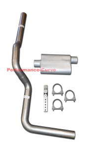 Fits 88-06 GMC Sierra 1500 Mandrel Bent Exhaust w/ Performance Muffler