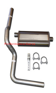 Fits 88-06 GMC Sierra Mandrel Bent Exhaust w/ 22" MagnaFlow Muffler