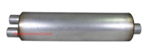 Heavy Duty Truck Muffler Dual Exhaust 2.5" / Single Offset 3" - FLO-PRO 1975