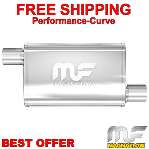 2" O/O - 4x9 Oval 14" Body MagnaFlow Muffler SS 11234 2" O/O - 4x9 Oval 14" Body MagnaFlow Muffler SS 11234
