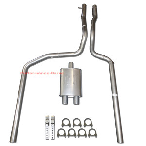 87-96 Ford F150 F250 4.9 5.0 5.8 Truck Performance Dual Exhaust w/ BigMax Turbo