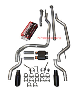 Performance Dual Exhaust Flowmaster Super 10 Muffler Fits 09 - 20 Toyota Tundra - Rear Exit Black Tips