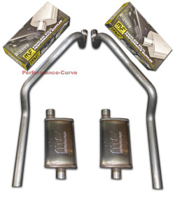 67 - 81 Chevrolet Camaro 2.5" Mandrel Bent Dual Exhaust w/ MagnaFlow Mufflers 67 - 81 Chevrolet Camaro 2.5" Mandrel Bent Dual Exhaust w/ MagnaFlow Mufflers