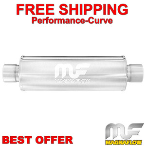2.25" C/C 4" Round 18" Body MagnaFlow Muffler SS 10425 2.25" C/C 4" Round 18" Body MagnaFlow Muffler SS 10425