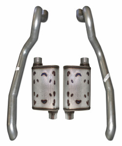 86-93 Ford Mustang GT 5.0 Performance Exhaust System w/ Flow Chaser Muffler