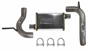 07 - 17 Jeep Wrangler JK Axle Back Exhaust System w/FlowFX Muffler 07 - 17 Jeep Wrangler JK Axle Back Exhaust System w/FlowFX Muffler