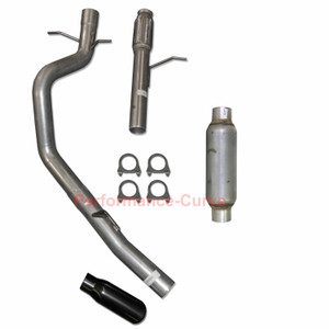 09-14 Chevrolet Tahoe GMC Yukon 5.3 Performance Exhaust w/ 2 Chamber Muffler Black Tip