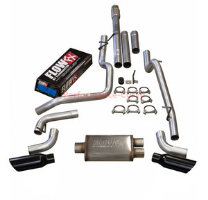 Dual Exhaust Flowmaster FlowFX 19-26 Silverado/Sierra 1500 5.3L Black Tips Side Exit