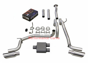16-23 Toyota Tacoma 3.5 Catback Dual Exhaust FlowSound 1 Chamber Polished Tips