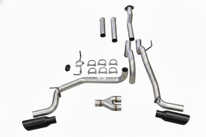 16-23 Toyota Tacoma 3.5 Catback Dual Exhaust w/Y Pipe Black Tips