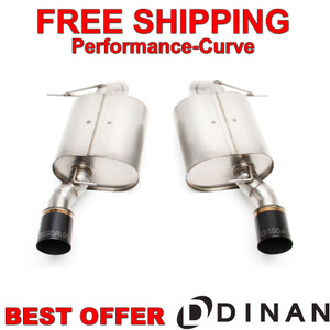 Dinan Axle-Back Exhaust System fits 07-11 BMW 335I/335XI - D660-0012-BLK