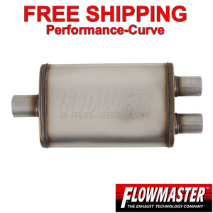 2.25" Center / 2" Dual Performance Exhaust Muffler Flowmaster FX Series - 73148