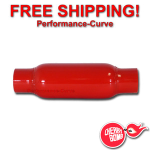 Cherry Bomb Glasspack Exhaust Muffler 2.25" IN \ OUT - 12" Body - 87521CB Cherry Bomb Glasspack Exhaust Muffler 2.25" IN \ OUT - 12" Body - 87521CB
