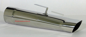 Stainless Steel Exhaust Tip Mopar Rectangle Slant 3" In - 4.25" x 1.75"
