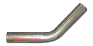 2" 409 SS 45 Degree Mandrel Bend Stainless Steel Custom Exhaust Performance 2" 409 SS 45 Degree Mandrel Bend Stainless Steel Custom Exhaust Performance