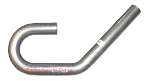 2.25" - 45 & 180 - Aluminized Mandrel Bend Pipe Tubing Custom Exhaust Performance