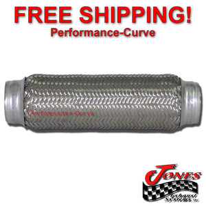 2" x 10" Exhaust Flex Pipe Tube Custom Heavy Duty Stainless Steel 3 Ply