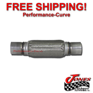 2" x 8" Exhaust Flex Pipe Tube Custom Heavy Duty Stainless Steel 3 Ply