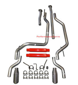 Fits 09-20 Toyota Tundra Performance Dual Exhaust Kit - Cherry Bomb Glass Packs