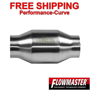 2.5" Flowmaster Catalytic Converter High Flow Stainless Metallic 200 Cell