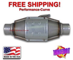 2" Catalytic Converter HighFlow Thunderbolt Exhaust OBDI w/ AIR Tube - 610004