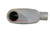 FLOW II Stainless Steel Performance Muffler - 2.5" - Center Body In / Dual Out FLOW II Stainless Steel Performance Muffler - 2.5" - Center Body In / Dual Out
