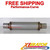 Xlerator Performance Muffler / Resonator SS 2.5" ID - 4" Round - XS0416