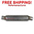 2.25" Turbo Tube Muffler / Resonator - Full Boar Jones Exhaust - Offset - ATT18M-5