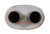 Performance Exhaust Muffler MAX FLOW SS 5x8 - Center 2.25" / Dual 2.25" MF2149