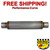 Performance Muffler MAX FLOW Stainless Steel 2.5" - 4" Round - 18" Body JXS0426