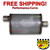 2.25" O/C Performance Exhaust Muffler MAX FLOW Stainless Steel 4x9 MF1225