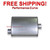 Big Max Performance Exhaust Turbo Muffler O/C  2.5" - 14" Body - 690503