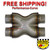 2.5" Crossover X Pipe Universal Custom Exhaust 409 Stainless Steel 2.5" Crossover X Pipe Universal Custom Exhaust 409 Stainless Steel