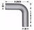 5" 90 Degree Mandrel Bend Exhaust Elbow - Diesel / Race Applications