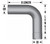 4" 90 Degree Mandrel Bend Exhaust Elbow - Diesel / Race Applications L490-1010A
