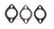 2.5" - 2 Bolt Universal Exhaust Flanges and Gasket 2.5" - 2 Bolt Universal Exhaust Flanges and Gasket