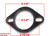 2.5" - 2 Bolt Universal Exhaust Flanges and Gasket 2.5" - 2 Bolt Universal Exhaust Flanges and Gasket