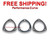 3" - 3 Bolt Universal Exhaust Flanges and Gasket Custom Applications 3" - 3 Bolt Universal Exhaust Flanges and Gasket Custom Applications