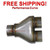 3" / 3" Y Pipe 409 Stainless Steel Universal Custom Exhaust Reversible SY300 3" / 3" Y Pipe 409 Stainless Steel Universal Custom Exhaust Reversible SY300