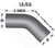 4" 45 Degree Mandrel Bend Exhaust Elbow - Diesel / Race