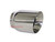 Stainless Steel Exhaust Tip Pair Double Wall Angle 3" Inlet - 4" Outlet