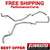 Flowmaster Header Back Pipe Kit 55-64 Chevrolet Impala Biscayne Bel Air - 817413 Flowmaster Header Back Pipe Kit 55-64 Chevrolet Impala Biscayne Bel Air - 817413