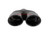 Black Chrome Stainless Steel Dual Exhaust Tip - 2.25" In - Dual 3.5" x 3" Out Black Chrome Stainless Steel Dual Exhaust Tip - 2.25" In - Dual 3.5" x 3" Out