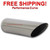 Stainless Steel Exhaust Tip Angle Cut - 2.25" Inlet - 2.5" Outlet - 9" Long Stainless Steel Exhaust Tip Angle Cut - 2.25" Inlet - 2.5" Outlet - 9" Long
