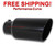 Black Diesel Stainless Steel Bolt On Exhaust Tip 5" Inlet - 8" Outlet - 18" Long