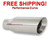 Stainless Steel Exhaust Tip Double Wall 3" Inlet - 4" Outlet - 12" Long