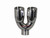 Polished Stainless Steel Custom Exhaust Tip 2.5" In - Dual 3.5" Out - 9.5" Long Polished Stainless Steel Custom Exhaust Tip 2.5" In - Dual 3.5" Out - 9.5" Long