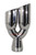 Polished Stainless Steel Exhaust Tip - 3" In - Dual Angled 3" Out - 13" Long Polished Stainless Steel Exhaust Tip - 3" In - Dual Angled 3" Out - 13" Long