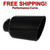 Black Diesel Stainless Steel Bolt On Exhaust Tip 4" Inlet - 8" Outlet - 15" Long